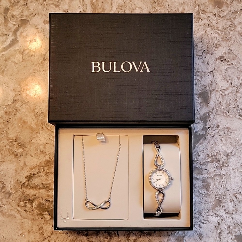 Bulova Necklace and Watch